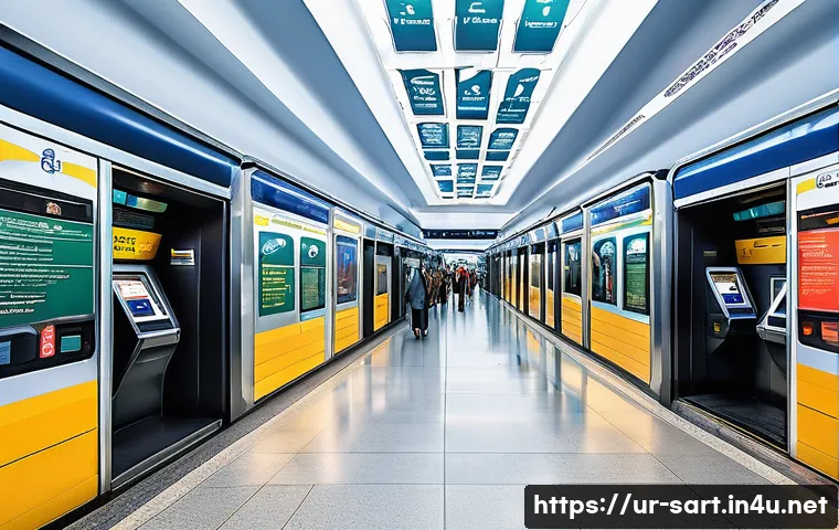 지하철 아트와 기능적 디자인 - A vibrant modern metro station interior blending traditional Urdu calligraphy and local folk art wit...